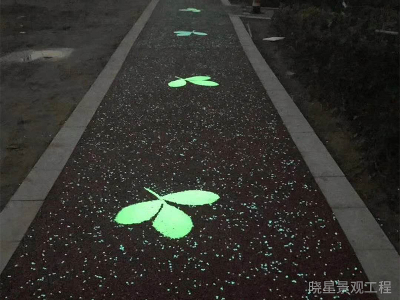 夜光石路面